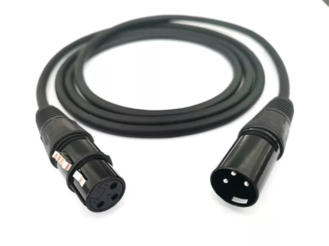 Balanced Microphone Cable XLR Patch Lead Male to Female 3 Pin Extension Mic Cord