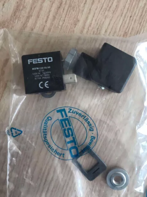 Festo MSFW-110-50/60 6720 Solenoid Valve Coil New One Free Shipping MSFW11050/60