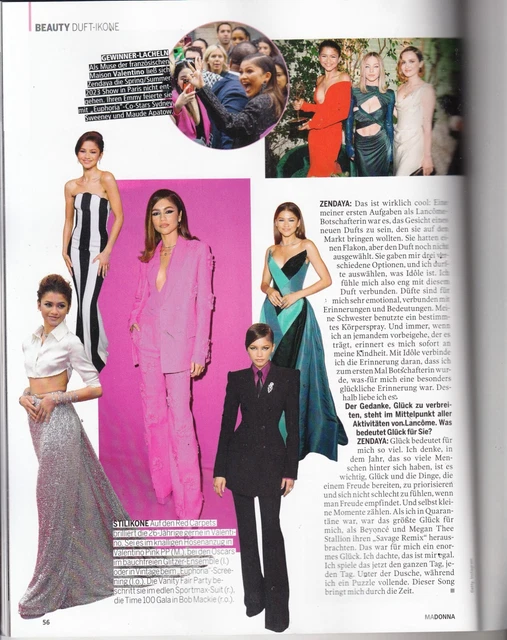 TAYLOR SWIFT, BELLA HADID, ZENDAYA , MARIAH CAREY Austrian magazine £7.