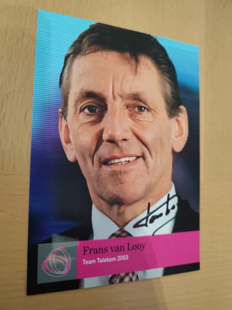 Autogramm signiert von Frans van Looy (Radsport, Team Telekom 2003)