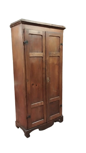 Piccolo Stipo Toscano Antico Metá 800 Raro 90 Cm Armadino Pioppo Abete
