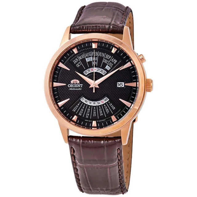 Orient automatic multi year calendar world time top