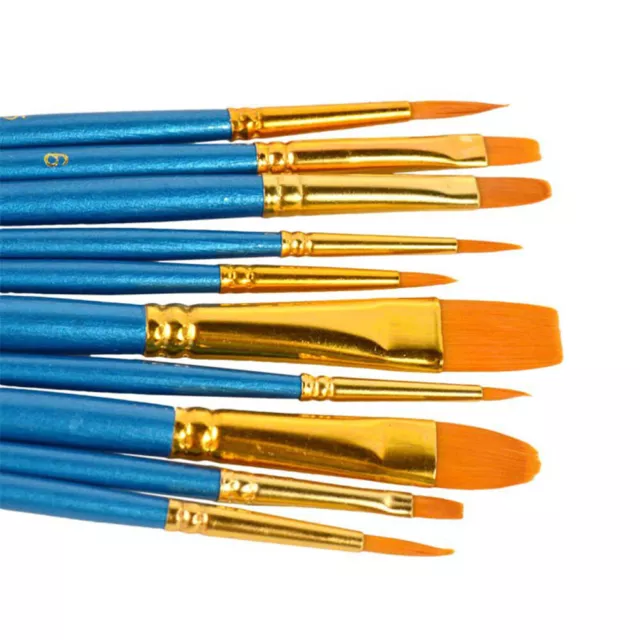 1 set di 10 pennelli per pittura Set di pennelli premium per pennelli per adulti