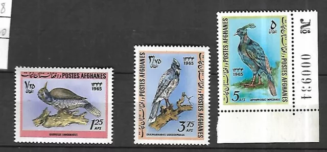 AFGHANISTAN  OISEAUX CAT YT N° LOT n** MNH