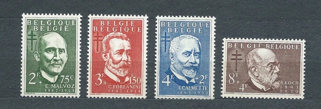 BELGIQUE - 1953 YT 934 à 937 - TIMBRES NEUFS** MNH LUXE