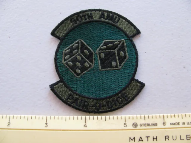 Older Usaf 90Th Aircraft Maintenance Unit (Amu) Semi Colored Uniform Patch ~Nice