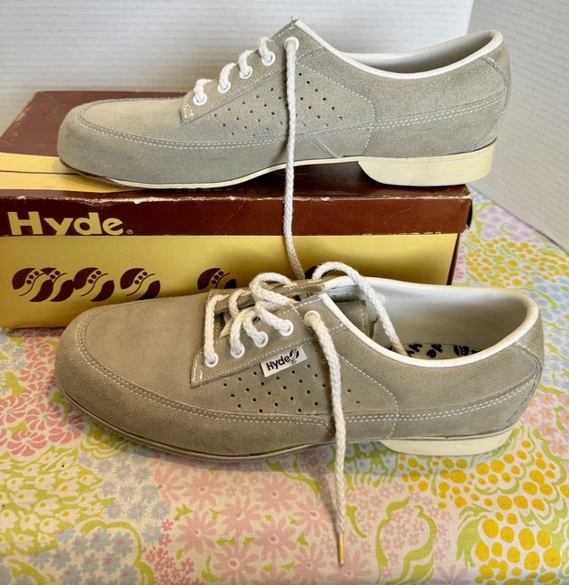 60s HYDE Bowling Shoe Vtg 60s 70s Hyde Bowling Shoes Brown Suede