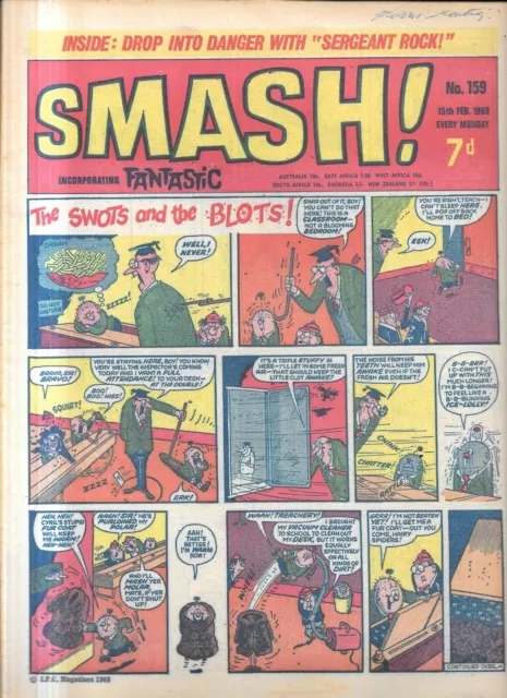 vintage Smash & Fantastic comic No 159 Feb 15th 1969 Thor Fantastic Four