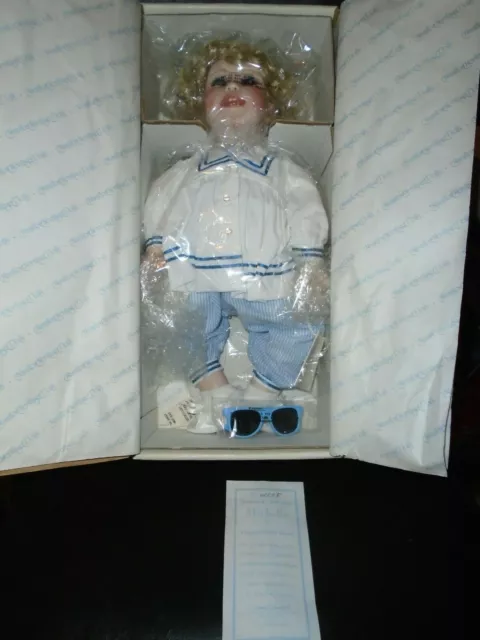 Nib Hamilton Collection "Michelle" 18" Porcelain Doll In Box W/Coa