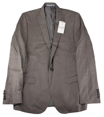 Ben Sherman A Righe Da Uomo Grigio Giacca 42 petto normali 
