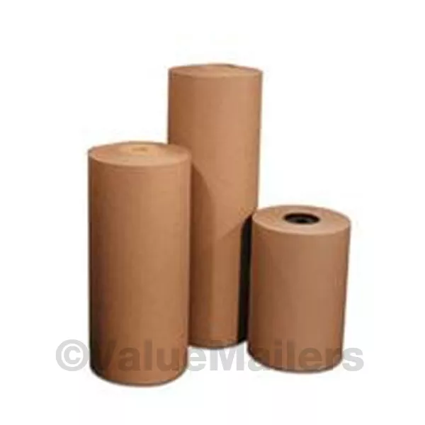 36 40 lbs 900' Brown Kraft Paper Roll Shipping Wrapping