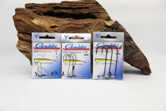 Gamakatsu Dropshot Jig 90 Größe #1 #4/0 #8/0 Inhalt 3 Stück  Dropshot Haken NEW