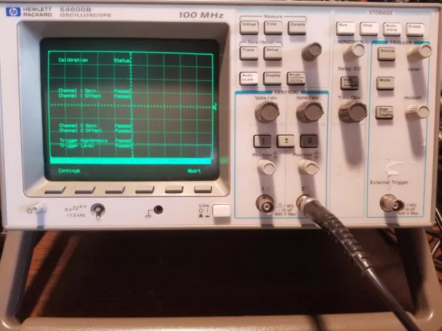 HP54600B Oscilloscope WORKS GREAT optional GPIB interface included. 100MHz 2 ch.