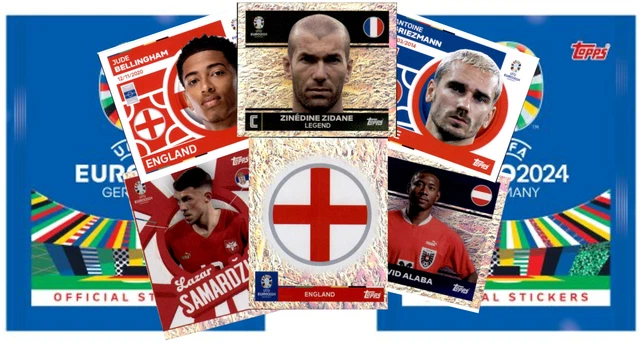 stickers topps uefa EURO 2024 PTW classic au choix