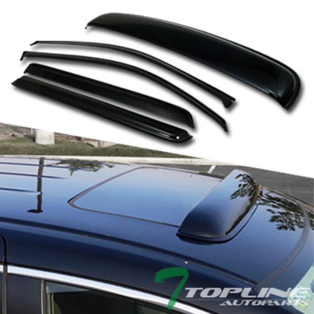 Topline For 2002-2006 Chevy TrailBlazer EXT Window Visor+Sunroof Deflector Guard