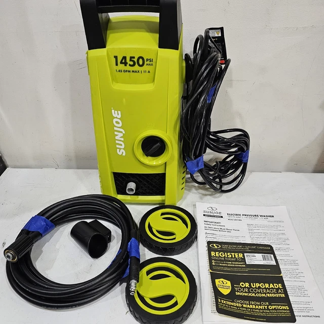 Sun Joe SPX1000 Electric Pressure Washer , 11-Amp , 1450 PSI Max FOR PARTS