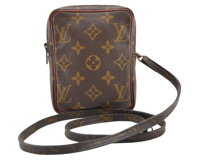 AUTH LOUIS VUITTON Monogram Mini Poche Danube Shoulder Bag Old