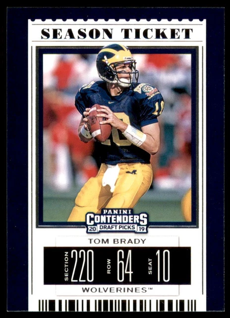 2019 Panini Contenders Draft Picks #96 Tom Brady