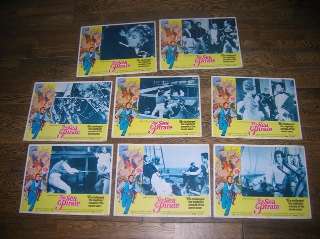 Lobby Cards -SURCOUF LE TIGRE DES 7 MERS - Gérard Barray - Pirates - 1966 -