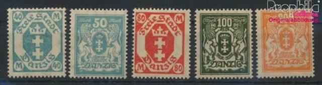Briefmarken Danzig 1923 Mi 138-142 postfrisch (9717404