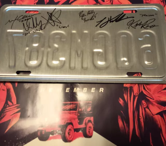 Teen Wolf Stiles Jeep Roscoe Replica License Plate Signed Autograph Poster Book