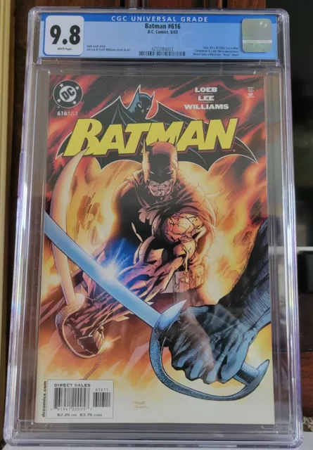 Batman #616 CGC 9.8 White Pages Hush DC Comics 2003 Jim Lee Catwoman Talia Shiva