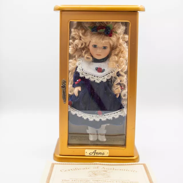 heritage Signature Collection Blonde Anna Porcelain Doll