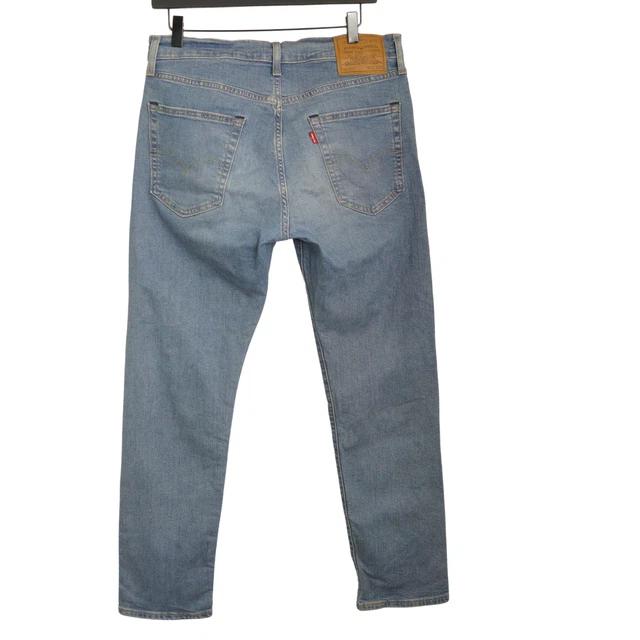 Uomo Levi Strauss & Co 512 Jeans Blu Cotone Elastico Slim Taglia W32 L29 JJF693