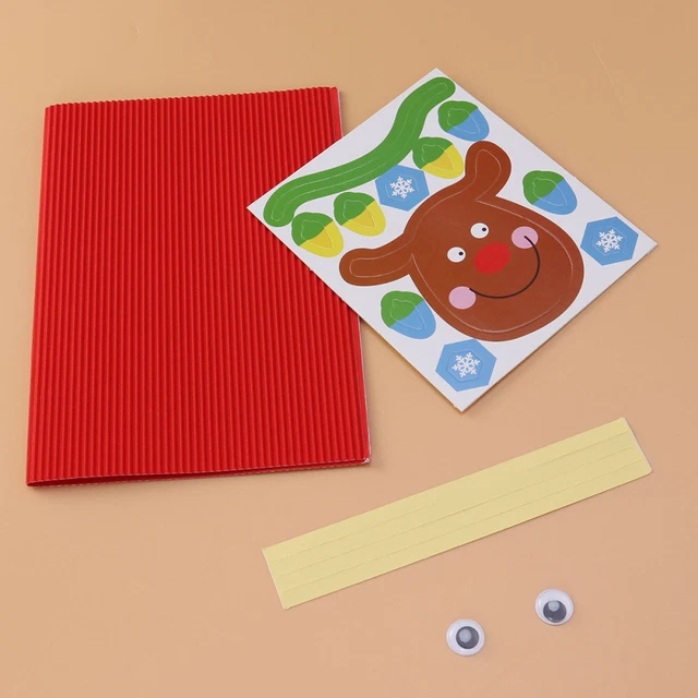 Suministros de tarjetas de felicitación de Navidad para hacer tarjetas hágalo usted mismo accesorios artesanales para niños