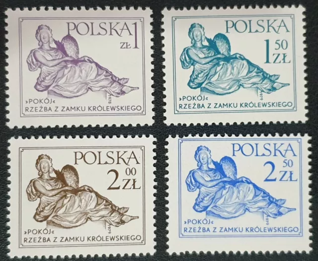 DUZIK S: POLAND 1978 "PEACE SCULPTURE" Set of 4 MNH stamps (Nos2321)**