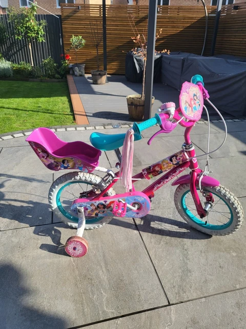 GIRLS DISNEY PRINCESS 14 Inch bike with stabilisers 50.00