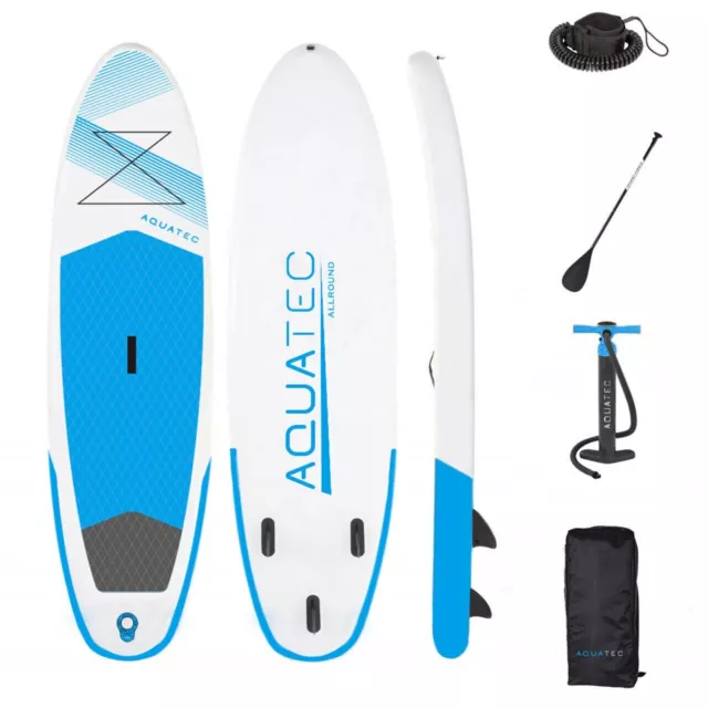 AquaTec Inflatable Paddle Boards -10ft 6" HIGH PERFORMANCE 6" THICK SUP BOARD