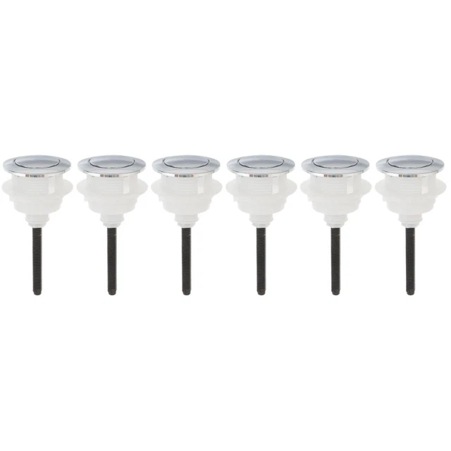 Pulsante di scarico doppio, pulsante rotondo in ABS cromato, accessorio