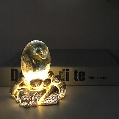 Crystal Transparent Resin Statue Dragon Egg Lava Dinosaur Souvenir Decor Gift