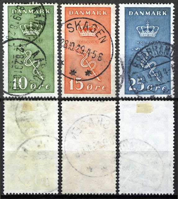 Denmark 1929, Fighting cancer set FU, Mi 177-79 cat 50€