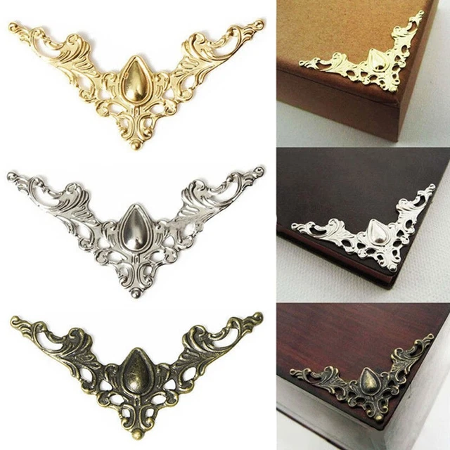 10Pcs Wooden Box Corner Jewelry Box Photo Frame Corners Furniture Protector