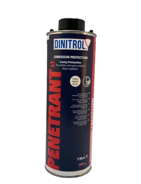 DINITROL Penetrant Cavity Wax 1 Litre 1L Can Rust Proofing Door Sill