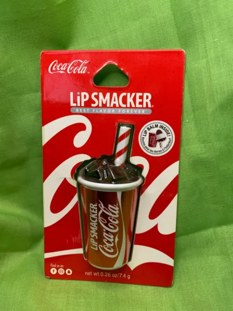 Coca Cola Lip Smacker Shaped like a Coke cup with Ice Container  .25oz/7.4g 2017