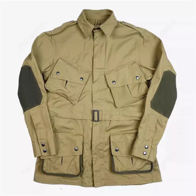 WW2 US Military Army M42 Jacket Men's Cotton Airborne Paratrooper Coat Uniform