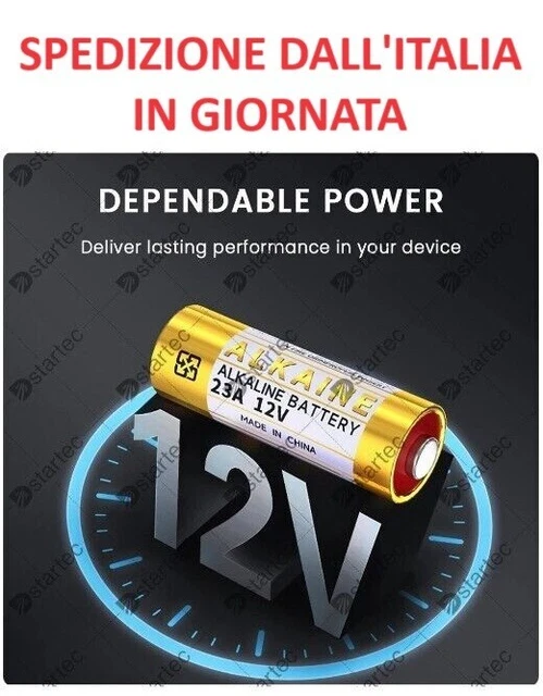 10 BATTERIE PILE MN21 12V A23 23A ALCALINA 8LR932 LR23 ENERGIZER LRV08 - Foto 11