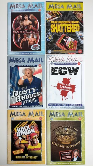 WWE WWF MEGA MAIL CATALOGUES 2006 SILVERVISION VHS DVD wrestling Hulk Hogan