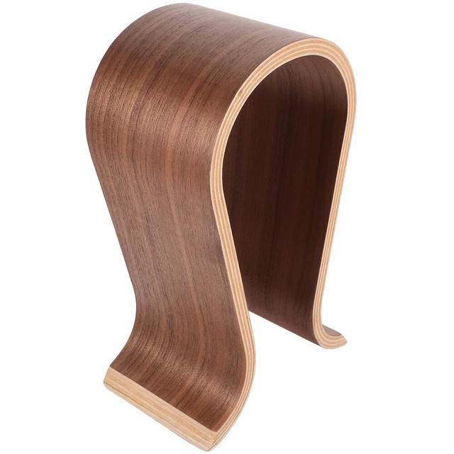 Support Casque En Bois Massif VILLFUL - Crochet Bureau Pour Écouteurs Et Casque Gaming, Design Élégant
