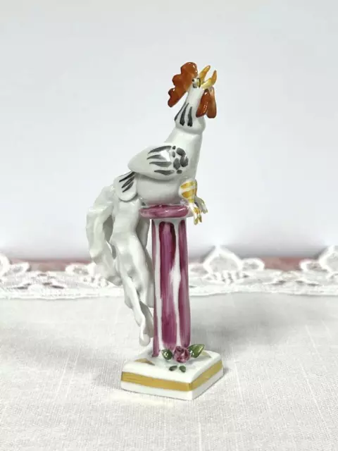 Meissen zodiac rooster bird Figurine Elegant Graceful Formal Luxury Germany JP