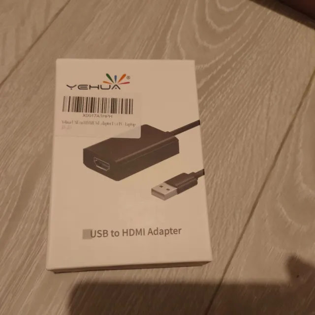 Yehua Adaptateur USB vers HDMI Compatible avec Windows7,8,10 / MacOS 10.12