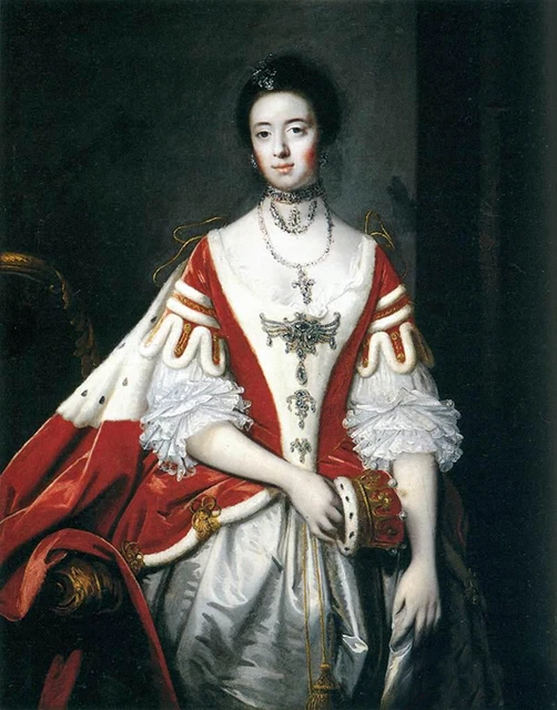 Art Oil painting Joshua Reynolds - Noblewoman The Countess of Dartmouth canvas