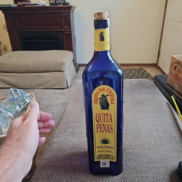 Crema La Quita Penas VTG BLUE CREMA DE Tequila 