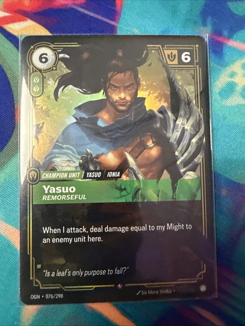 RIFTBOUND TCG - Origins - Yasuo - Remorseful #76 Foil $2.95 - PicClick CA