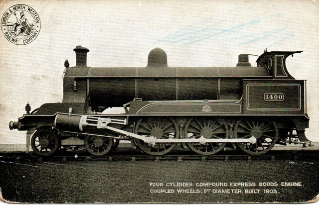 FOUR CYLINDER COMPOUND Express Goods Engine 1905 L & N.w.railway ...
