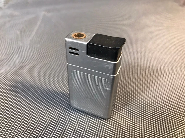 Vieux Briquet à Gaz Oskar Electra 760 Doré Avec Sa Boîte D'origine