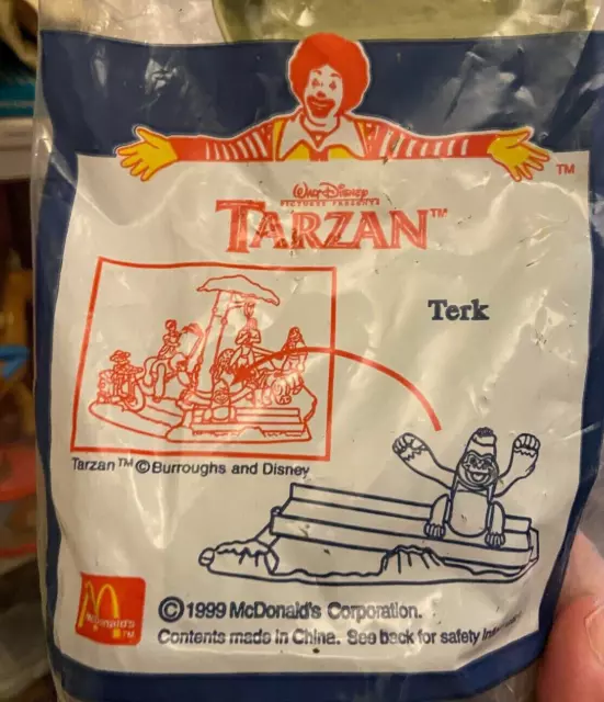 mcdonald happy meal tarzan terk 1999  toy new unopened